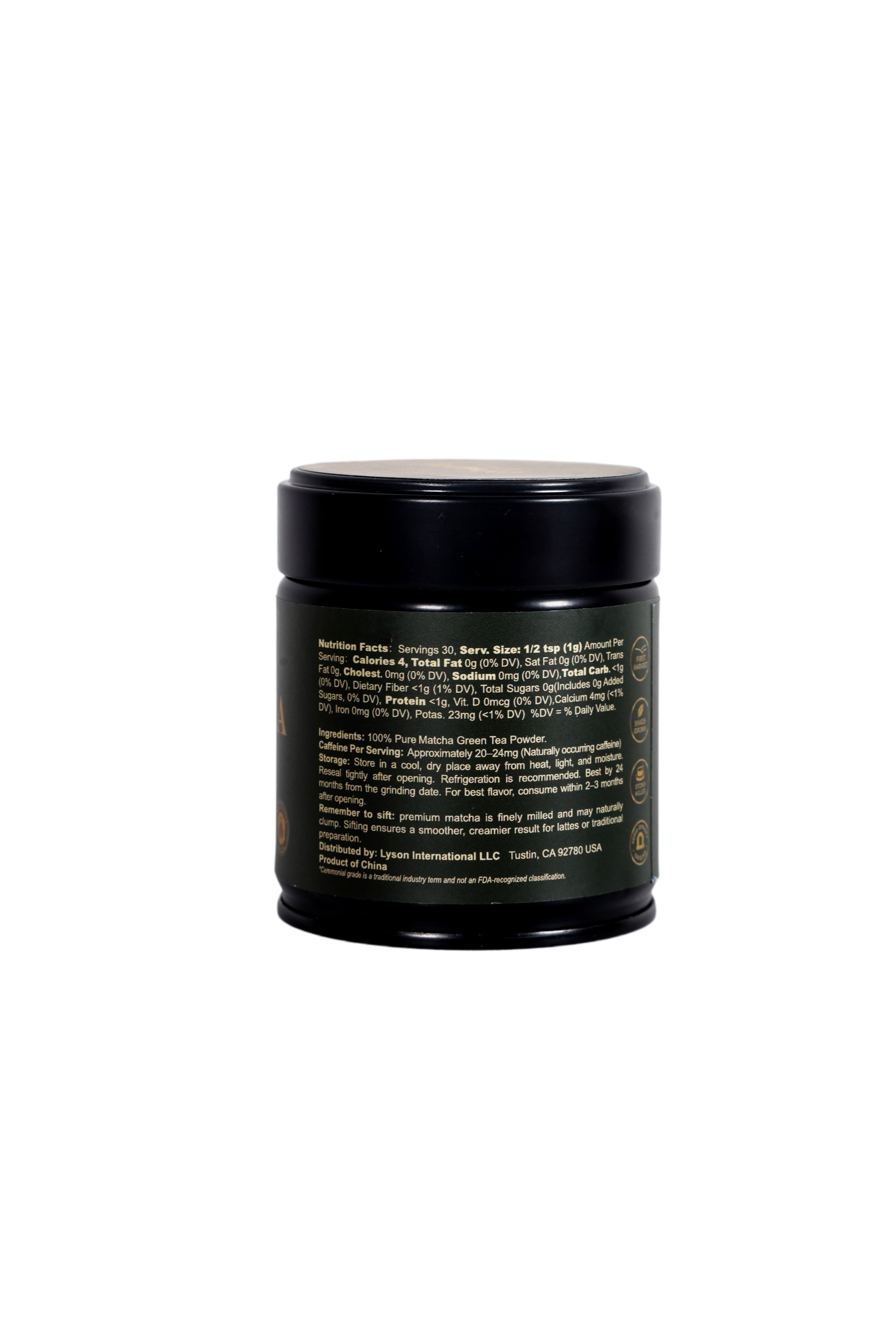 LYMDAE Ceremonial-Grade Matcha Powder 1.06 oz